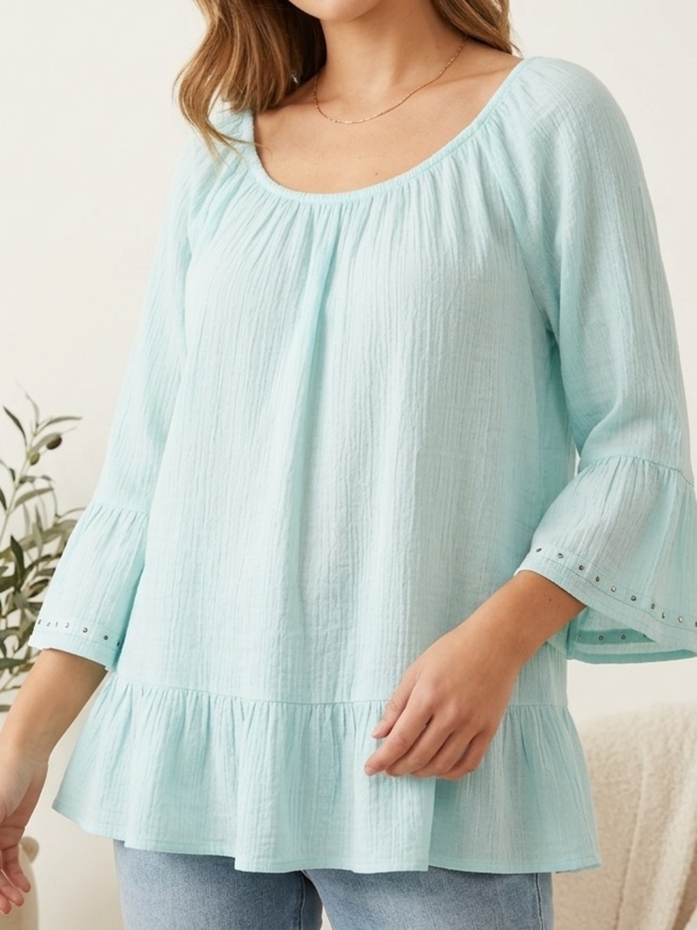 Addition Elle Peplum Hem Blouse